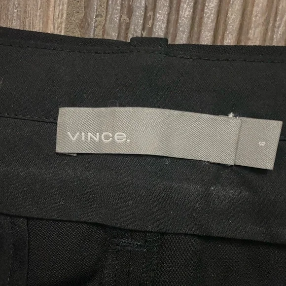 Vince Women’s Black Wool Blend Tapered Leg Trouser Dress Pants Size 6 - Picture 5 of 6